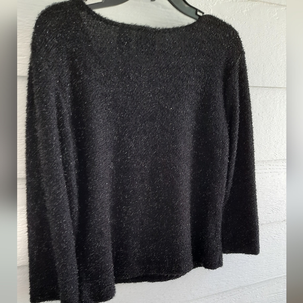 Crossing Point Blk Sparkle Sweater